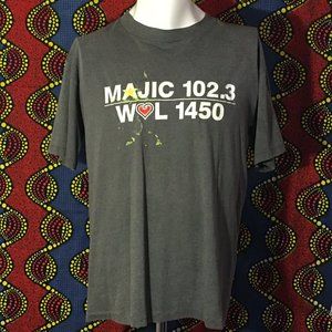 Majic 102.3 - A&M Records - Vintage T-shirt - Gray - XL - WOL 1450